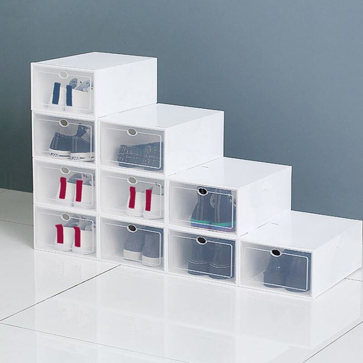 1pcs-shoes-boxes-thickened-transparent-drawer-case-plastic-shoe-boxes-stackable-box-shoe-organizer-shoebox-caja-organizadora