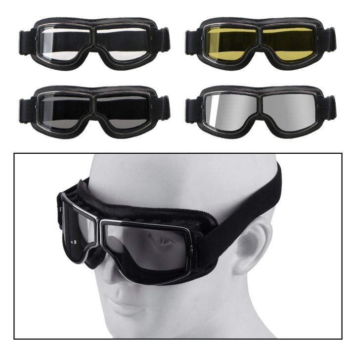 แว่นตามอเตอร์ไซค์แว่นตา-motocross-มอเตอร์ไซค์หมวกกันลมสไตล์วินเทจ