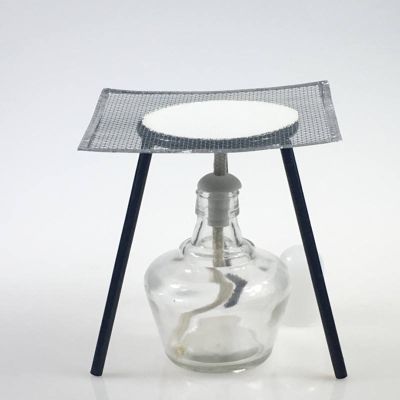 Heating set tripod   alcohol lamp   asbestos net   beaker glass rod chemical experiment DIY lipstick free shipping