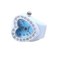 ❀❀ New heart-shaped diamond ring watch candy finger student jelly quartz manufacturer