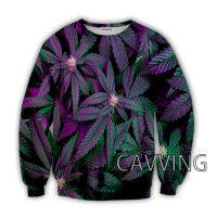 Leaf 3D พิมพ์ Crewneck เสื้อ Harajuku สไตล์เสื้อแขนยาวเสื้อลำลองสำหรับสตรีผู้ชาย H01