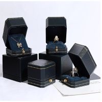 【hot】ↂ✸  New High-grade Octagonal Jewelery Necklace Jewelry Organizer Leather Gold Storage