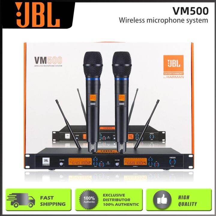 JBL Wireless Microphone VM500 1 Tow 2 Adjustable Frequency Volume