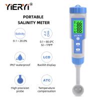 yieryi Salinity Meter Waterproof Salt Concentration Meter 0.1-20.0% ATC for kitchen, catering, food percision measuring tools