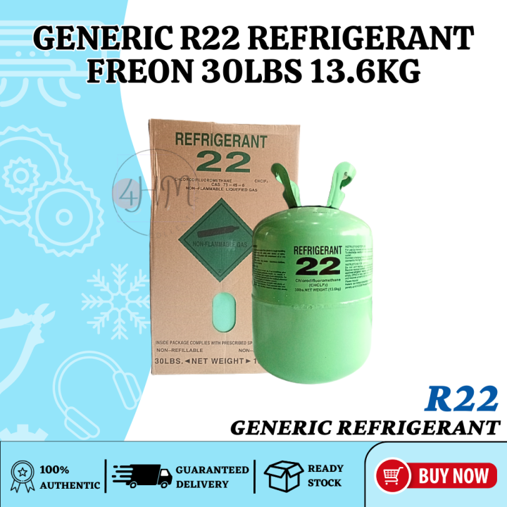 FOURHMC GENERIC R22 REFRIGERANT FREON 30LBS 13.6KG SOLD IN PER TANK ...