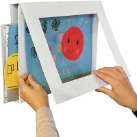 【hot】✴  Paper Frame Picture Frames Hanging Wall Photos Kids Frametory for Poster Photo Pictures Painting Album Display