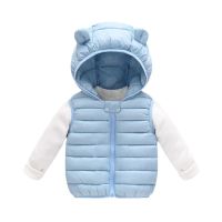 （Good baby store） 2021 New Children Down Vest Girls Sleeveless Jacket Winter Waistcoats Boys Autumn Outerwear Coats 12M 6Years Kids Warm Clothes