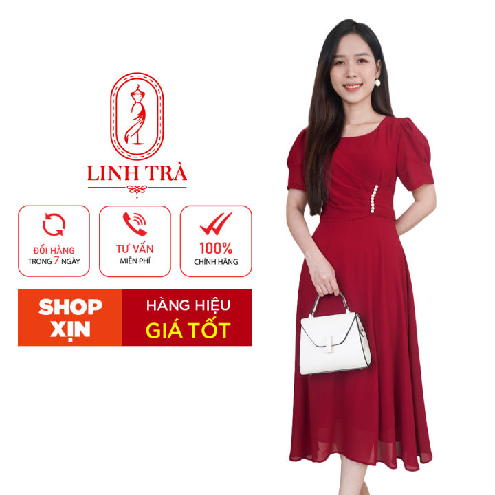 Đầm Suông Trung Niên [ Linh Trà ] (TM 220) Vải Voan Chiffon Cao ...