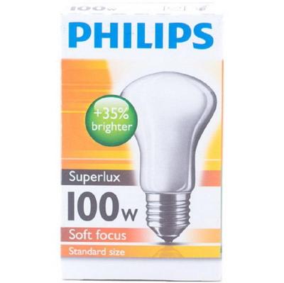 Philips หลอดไฟไส้ ซุปเปอร์ลัค E27 หลอดไส้ 100W Superlux ฟิลลิป์ Philips (ยกกล่อง10หลอด)