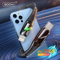 （Grilled cold noodles）QOOVI PD 29W,เคสโทรศัพท์ส่วนตัว USB Type C สายสำหรับ iPhone 14 13 12 11 Pro Max Xs 8 7ชาร์จเร็ว iPad ที่ชาร์จสายรับส่งข้อมูลสายไฟ