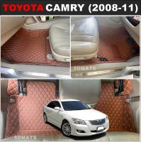 พรมปูพื้นรถยนต์6D TOYOTA CAMRY ปี2006-2011 พรม6D คัมรี่ เข้ารูป เต็มคัน (พร้อมส่ง)