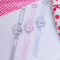 Graffiti design girl watches lovely childrens quartz silicone strap watch  ulzzang fashion brand women wristwatches gifts