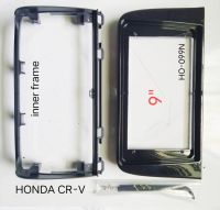 หน้ากากวิทยุ   กรอบหน้ากากวิทยุ  หน้ากากวิทยุรถยนต์ HONDA CR-V CRV ปี 2017-2022(2023) สำหรับ ติดตั้งจอ android 9"