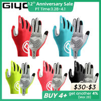 Giyo Gloves Cycling Full Finger Gloves Anti-slip Long Finger MTB Glove Bicycle Lycra Fabric Mittens Road Bike Cycling Equipment