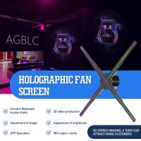 WIFI Holographic Fan 3D Projector 576 LED Sign Neon HD Advertising Machine Player Support Video Picture Logo Holographic Light