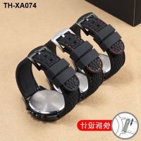 Silicone watch strap substitute ck black rubber chain male 22mm