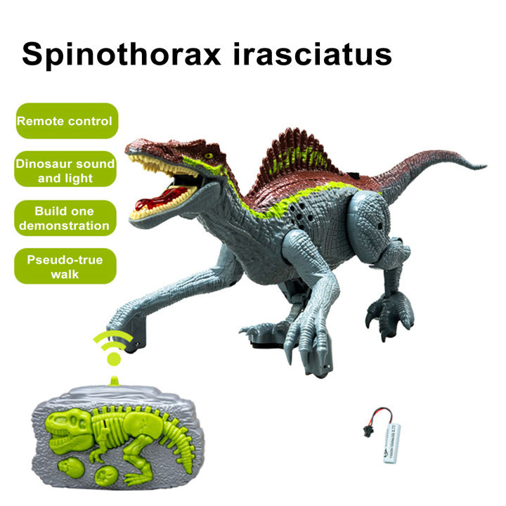 microgood-ของเล่นไดโนเสาร์-rc-พร้อมเซ็นเซอร์อินฟราเรดของเล่นไดโนเสาร์แบบใช้รีโมตควบคุมอเนกประสงค์ของเล่นไดโนเสาร์-rc-แบบโต้ตอบโมเดลไดโนเสาร์สไปโนซอรัสที่สมจริงด้วยการเดินแอคชั่นสนุกและการศึกษาสำหรับเด