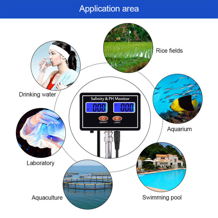2-in-1-ph-salinity-water-quality-monitor-multi-functional-ph-amp-salinity-monitor-meter-sea-water-salinity-monitor-ph-water-quality-tester-dual-lcd-display-with-green-backlight