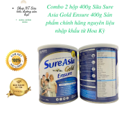Combo 2 hộp 400g Sữa Sure Asia Gold Ensure Sản phẩm chính hãng nguyên liệu