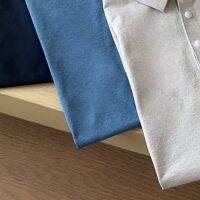 ปกสามปุ่มที่หน้าอกสองต้นไม้ซิลิโคน logo แขนสั้นผู้ชายแห้งเร็วยืดหยุ่น polo เสื้อ 0715q17~