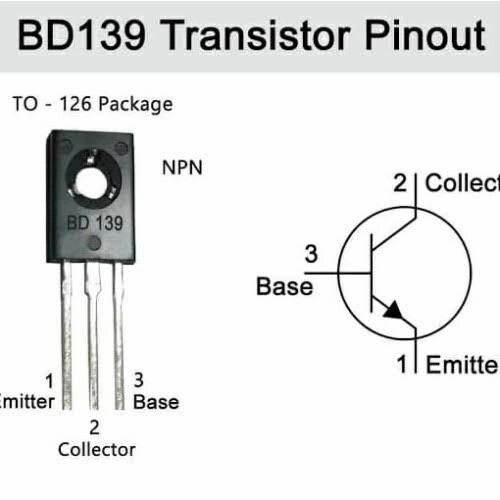BD139 BD 139 Transistor NPN To-126 80A 1,5A Driver Power Switching BJT ...