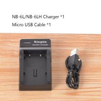 แบตเตอรี่ NB-6L สีเทาเข้มสีเทาเข้ม J76 Kingma USB ที่ชาร์จสำหรับแคนนอน SX610 SX710 SX280 SX260 SX510 SX500 HS IXUS 105 210 310HS S95กล้องที่ชาร์จ6LH NB