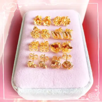 Baby girl earrings hot sale 14k gold