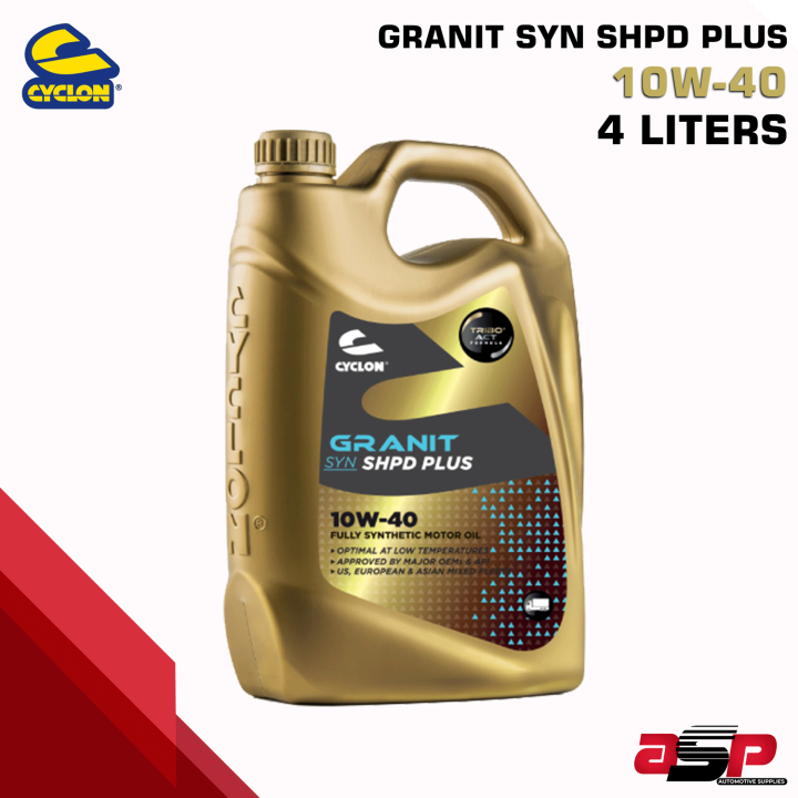 CYCLON Granit SYN SHPD Plus 10W40 Fully Synthetic Diesel Oil 4 Liters ...