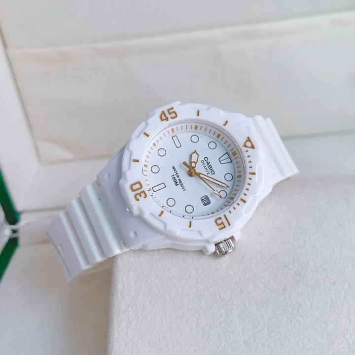 Casio casio watch white female students summer swimming pointer table ...
