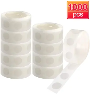 1000 Pieces Clear Adhesive Glue Points Dots Double Sided Removable Glue Points for Balloons Craft Sticky Dots
