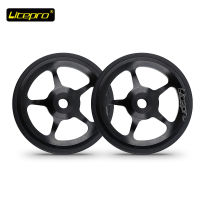 Litepro 2ชิ้นง่ายล้อเบาอลูมิเนียม Easywheels สำหรับดัดแปลงจักรยานพับแบบพกพากดล้อแบริ่งจักรยานล้อ