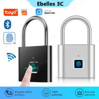 Tuya Biometric Electronic Lock Smart Home ล็อคลายนิ้วมือกุญแจพร้อม USB ชาร์จกันน้ำป้องกันความปลอดภัย Cadeado