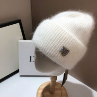 Famous Brand Solid Color Real Rabbit Fur Beanies Winter Hats For Women Men Warm Knitted Hat Casual Skullies Caps Skiing Hat