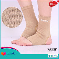 Aolikes Ankle brace ผ้ารัดข้อเท้า [2ชิ้น] [เพิ่มการถักด้วยด้าย LATEX กระชับเท้า] ที่รัดข้อเท้า พยุงข้อเท้า ผ้าพันข้อเท้า สีครีม สินค้าพร้อมส่ง