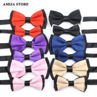 Designer Bow Tie Set Parent-Child Butterfly Patchwork Solid Color Wedding Family Party For Male Kids Baby Tuxedo Shirt Accessori Boys Clothing