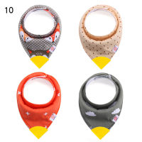 Baby Bibs with Teether Baby Stuff Triangle Bib Silicone Baby Scarf Cotton Drooling Towel Burp Cloth Infant Feeding Towel