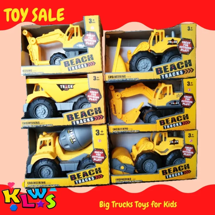 KLWS BIG Trucks Construction Toy Vehicles Beach Trucks Big Cars Toys