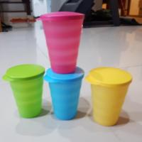 Tupperware แก้วน้ำพร้อมฝา รุ่นครีเซนโด้ 330 มล. (4 ใบ)