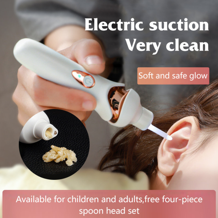 Upgraded Electric Luminous Ear Pick Visual Ear Suction Device Baby