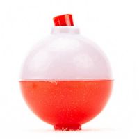 ☽❆ 60Pcs Fishing Bobbers 1 InchPush Button Snap-On Fishing Floats Bobber Red And WhiteFishing Float And Bobbers