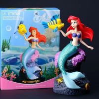 Disney Anime 19Cm Little Mermaid Ariel Action Figure Toys Ariel The Princess Collection Room Car Cake Decoration Gift For Kids