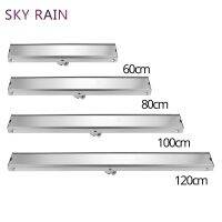 【hot】！ SKY RAIN Linear Resistant Floor Drain 60 /80 /100 /120 Rectangle 304 Invisible