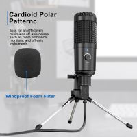 USB Computer Microphone for Laptop MAC and Windows Plug and Play Cardioid Mic for Vocals Voiceovers Broadcast Skype