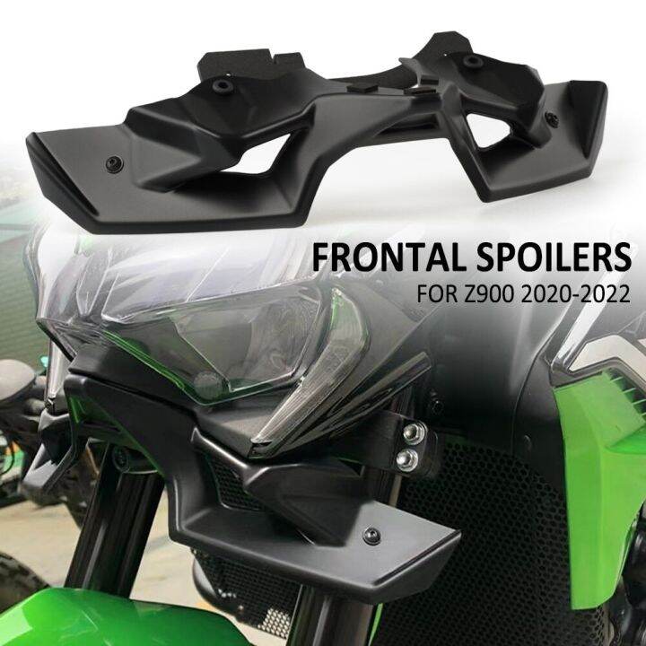 สำหรับ-kawasaki-z900-z-900-2020-2021-2022มอเตอร์ไซด์ลงแรงด้านหน้าสปอยเลอร์เปลือยกายชุดสปอยเลอร์ปีกแอโรไดนามิก