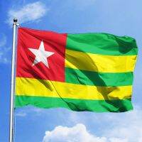 ZXZ free shipping Togo flag 90x150cmTogolese Republic Togo hanging Flag Indoor Outdoor Decoration