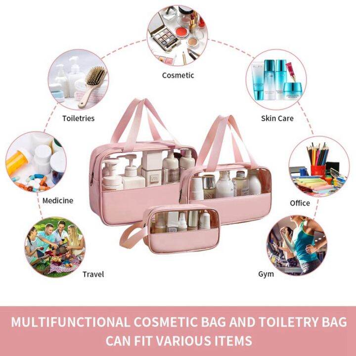 patchwork-cosmetic-bag-makeup-storag-bag-translucent-large-capacity-bath-bag-waterproof-travel-storage-bag