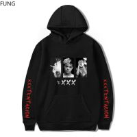 เสื้อกันหนาวลําลอง มีฮู้ด ผ้าฝ้าย ทรงหลวม ลายโลโก้ Rapper Xxxtentacion ขนาดใหญ่ เหมาะกับของขวัญวันเกิด สําหรับผู้ชาย