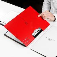 ❂▫✌ Fizz Horizontal A4 Folder 6 colors Matte Texture Folder Portable Pad Portable Pen Tray Office Meeting File Pocket