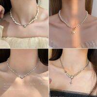 เกาหลีแฟชั่น Love Pearl พู่เชอร์รี่ผีเสื้อสร้อยคอเพชรลูกปัด Handmade Clavicle CHAIN สำหรับผู้หญิงอุปกรณ์เสริมที่เรียบง่าย