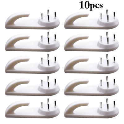 10/20 White Painting Photo Frame Hook Plastic Invisible Wall Hooks Mount Photo Picture Nail Hook Hanger Mirror Hanging Hangers